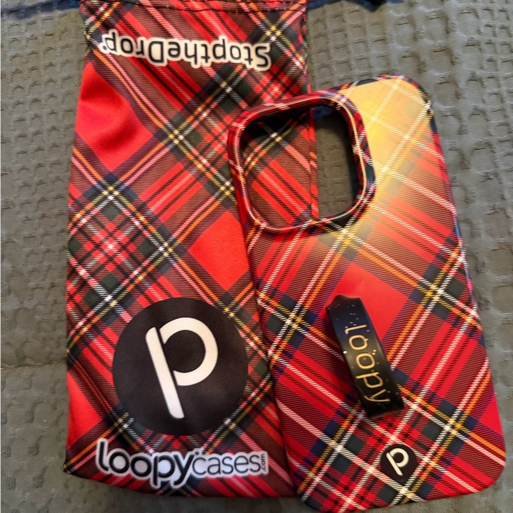 Loopy Case Red Plaid Phone Case